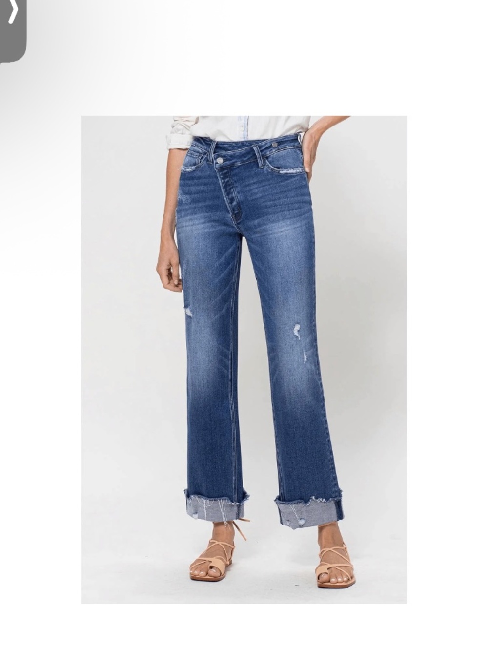 Vervet HR Criss Cross 90'S Dad Jeans